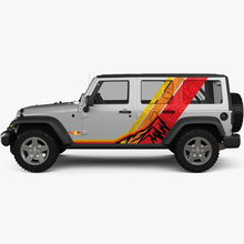 Berge Topografische Karte Retro Vintage Side Doors Stripe Kit Pass für Jeep Wrangler
 2