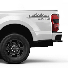 F350 Berge Bäume Bett Side Stripes Decal Kit Vinyl Aufkleber Set Side Grafiken für Musclecar Trucks
_2