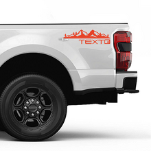 F350 Berge Bäume Bett Side Stripes Decal Kit Vinyl Aufkleber Set Side Grafiken für Musclecar Trucks
_3