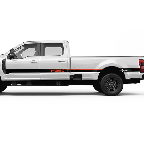 F350 Side Stripes Decal Kit Vinyl -Aufkleber -Grafik für Ford Trucks
