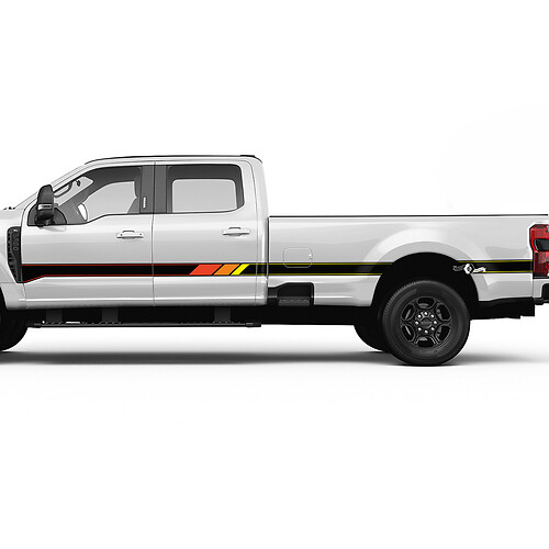 Retro F350 Side Stripes Decal Kit Vinyl -Aufkleber -Grafik für Ford Trucks

