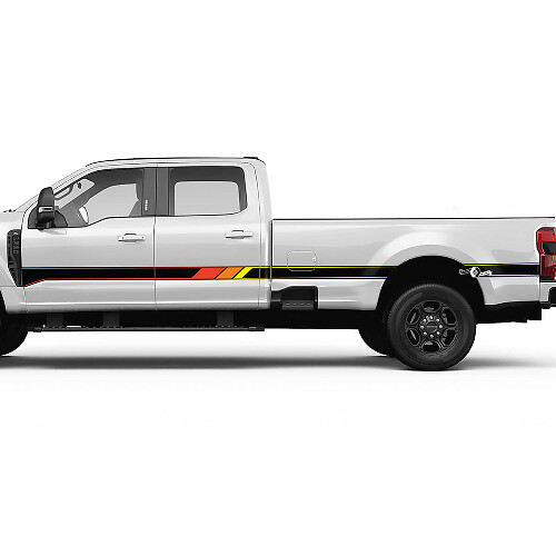 Retro F350 Seitenstreifen Aufkleber Kit Vinyl Aufkleber Grafiken für Ford Trucks
