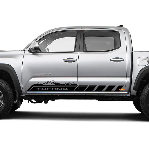Benutzerdefinierte Text für TRD -Pro -Türen Vinyl -Aufkleber Aufkleber für Toyota Tacoma Tundra + Handles TRD -Abziehbilder
