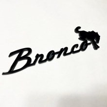 Bronco Fender Abzeichen Heckklappe Emblem 3D Abzeichen Grau gegen Schwarz
 5