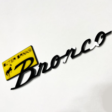 Bronco Outer Banks Fender Abzeichen Heckklappe Emblem 3D Abzeichen Gelb gegen Schwarz
 5