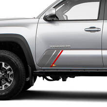 Dreifaches Seitenstreifen Vinyl-Aufkleber-Set für Toyota Tacoma_2