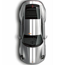 Twin Hauben-Dach-Heckdeckel-Streifen Vinyl-Aufkleber-Kit für Porsche 997 Carrera_2
