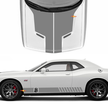 Hood Side Decals für Dodge Challenger Cobra Kai Style Vinyl Racing Decal Aufkleber
 2