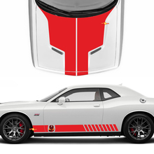 Hood Side Decals für Dodge Challenger Cobra Kai Style Vinyl Racing Decal Aufkleber
 3