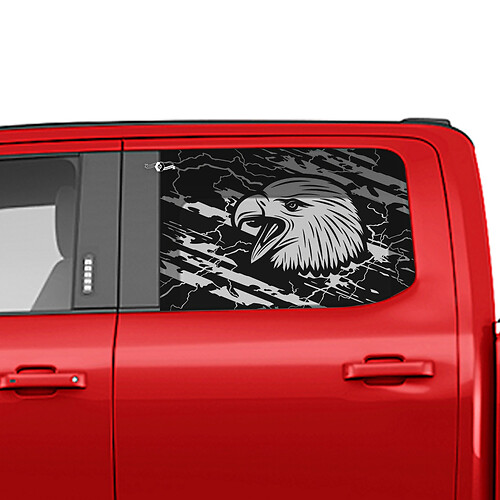 Side Bald Eagle Fenster Aufkleber Vinyl -Aufkleber -Grafik für Ford Trucks

