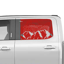 Topografische Bergkarte Seitenfenster Aufkleber Vinyl Sticker Grafik für Ford Trucks 3