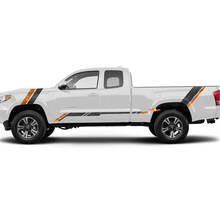 Toyota Tacoma Vintage Stripes Topografische Karten -Seitenhaube Heckklappe Aufkleber Aufkleber
 2