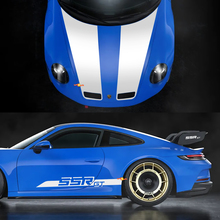 SSR GT Streifen Seitenhaube Vinyl Aufkleber Sticker für Porsche 911_2
