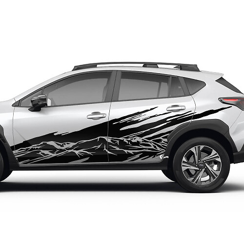 Seitentüren Landschaftsgebirge Splash Vinyl -Aufkleber - Grafikaufkleber Universal Fit Suba
