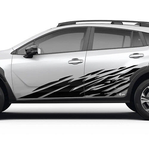 Schmutzfänger Türseiten-Vinylaufkleber-Set für Subaru Crosstrek