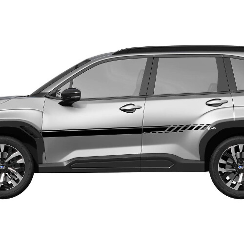 Seitentüren Streifen Vinyl -Aufkleber - Grafikaufkleber Universal Fit Suba Forester
 1