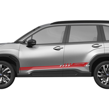 Seitentüren karierte Streifen Vinyl -Aufkleber - Grafikaufkleber Universal Fit Suba Forester
 3