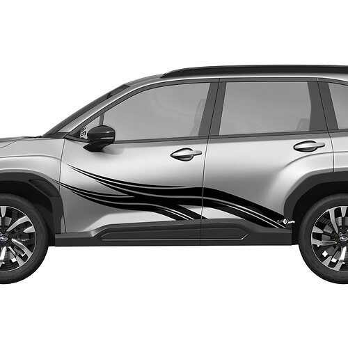 Seitentüren Stammes -Vinyl -Aufkleber - Grafikaufkleber Universal Fit Suba Forester
