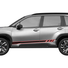 Seitentüren Schweller Racing Streifen Vinyl Aufkleber Grafik Sticker 4 für Subaru 2