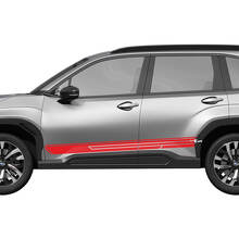 Seitentüren Schweller-Rennstreifen Vinyl-Aufkleber Grafik Sticker 2 für Subaru 2