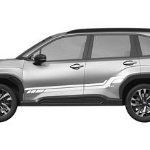 Seitentüren Schweller Rennstreifen Vinyl-Aufkleber Grafiksticker 3 für Subaru 2