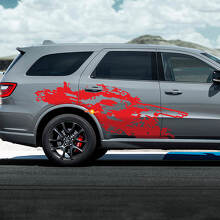 Dodge Durango RT zerstörte Splash -Aufkleber -Vinylaufkleber
 2