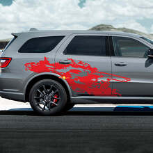 R/T Schlamm-Spritzbereich Seiten-Vinyl-Aufkleber-Set für Dodge Durango_2