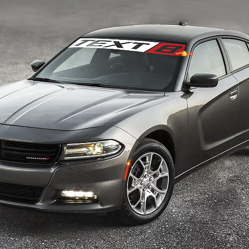 SRT8 Style Custom Windschutzscheiben-Vinylaufkleber für Dodge Charger