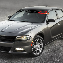 SRT8 Style Custom Windschutzscheiben-Vinylaufkleber für Dodge Charger_3