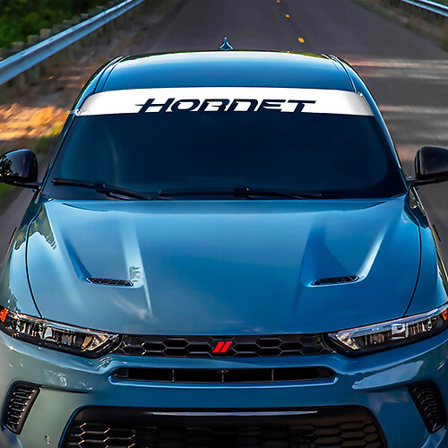 Windschutzscheibenstreifen -Aufkleber Aufkleber - Benutzerdefinierte Vinylgrafik für Dodge Hornet
