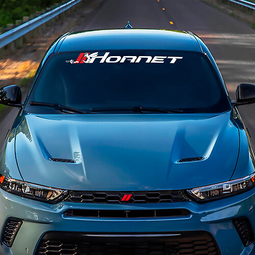 Hornet Hash Windschutzscheibe Stripe Banner Aufkleber - benutzerdefinierte Vinylgrafik für Ausweichen Hornet
