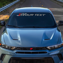 Hornet-Logo und benutzerdefinierter Text Windschutzscheiben-Banner Vinylaufkleber für Dodge Hornet_2