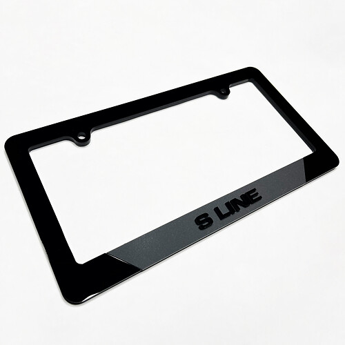 S Line Fahrzeugkennzeichenabdeckung Abdeckungen Frames Decor für Audi S Line

