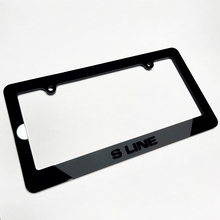 S Line Fahrzeugkennzeichenabdeckung Abdeckungen Frames Decor für Audi S Line
 2