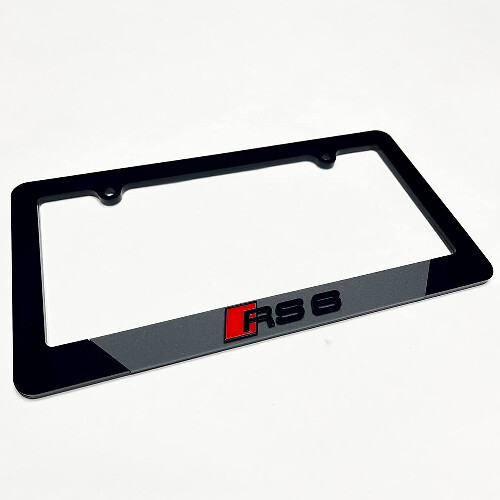RS6 RS 6 Fahrzeugkennzeichenabdeckungen Abdeckungen Frames Decor für Audi RS6
