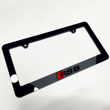 RS6 RS 6 Fahrzeugkennzeichenabdeckungen Abdeckungen Frames Decor für Audi RS6
 2