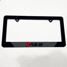RS6 RS 6 Fahrzeugkennzeichenabdeckungen Abdeckungen Frames Decor für Audi RS6
 3