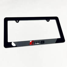 RS6 RS 6 Fahrzeugkennzeichenabdeckungen Abdeckungen Frames Decor für Audi RS6
 6