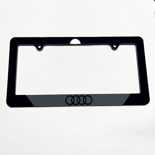Ringe Fahrzeugkennzeichenabdeckungen Abdeckungen Frames Decor für Audi 2
