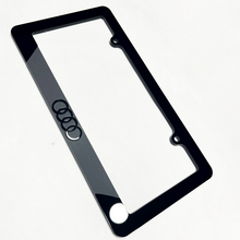Ringe Fahrzeugkennzeichenabdeckungen Abdeckungen Frames Decor für Audi 2
 4