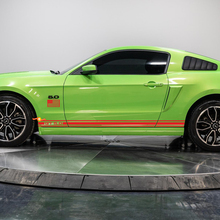 Rocker Panel 5.0 GT Stripe Kit mit US -Flagge Vinyl -Aufkleber für Ford Mustang
 3