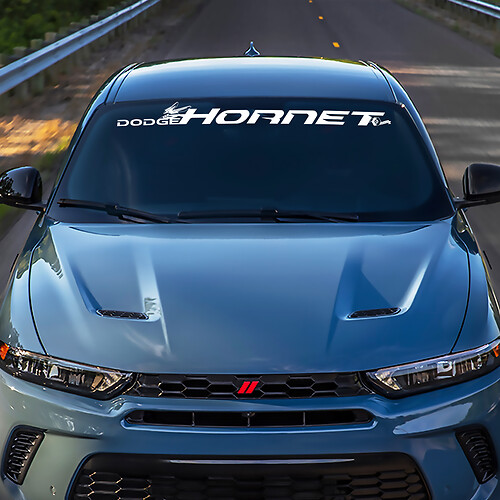 Hornissen Windschutzscheibe Stripe Banner Aufkleber - benutzerdefinierte Vinylgrafik für Ausweichen Hornet
