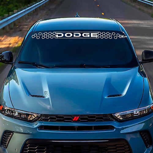 Markenbeschriftung Waben-Karosseriescheiben Vinyl-Aufkleber Grafiken für Dodge Hornet