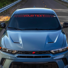 Maßgeschneiderte Buchstaben im Wabenstil Windschutzscheiben-Vinylaufkleber für Dodge Hornet_3