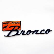 Bronco Badlands Fender Abzeichen Heckklappe Emblem 3D Abzeichen Schwarz gegen Blau 1
 4