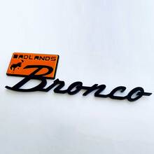 Bronco Badlands Fender Abzeichen Heckklappe Emblem 3D Abzeichen Schwarz gegen Blau 1
 6