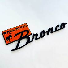 Bronco Badlands Fender Abzeichen Heckklappe Emblem 3D Abzeichen Schwarz gegen Blau 1
 8