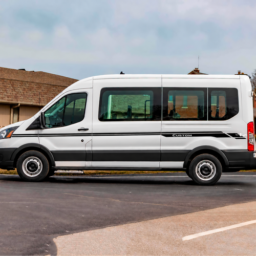 Transit Brieflinien Seitenstreifen Vinyl-Aufkleber 3 für Musclecar Transit
