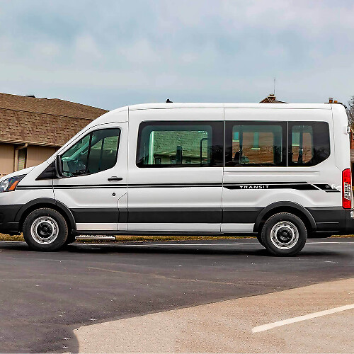 Transit Brieflinien Seitenstreifen Vinyl-Aufkleber 3 für Ford Transit