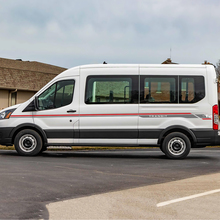 Ford Transit Vinyl Seitenstreifen Abziehbilder Zwei Farben
 3